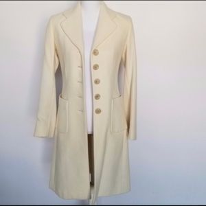 Long cream coat